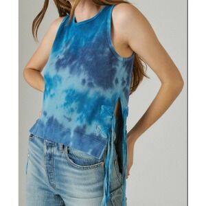 Lucky Brand Tie-Dye Waffle Knit Tank Top – Women's S